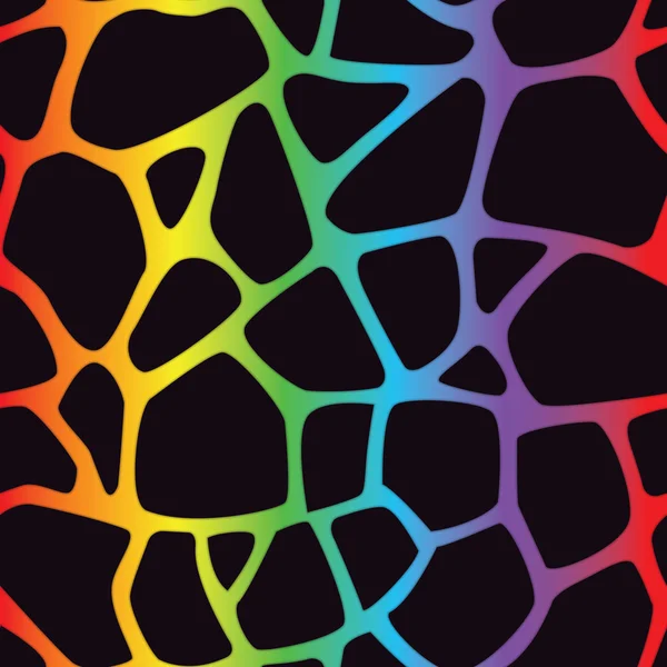 Regenboog giraffe patroon — Stockvector