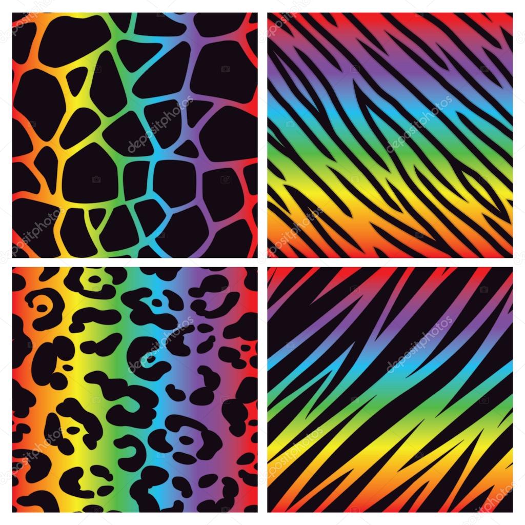 Rainbow Animal Print Collection