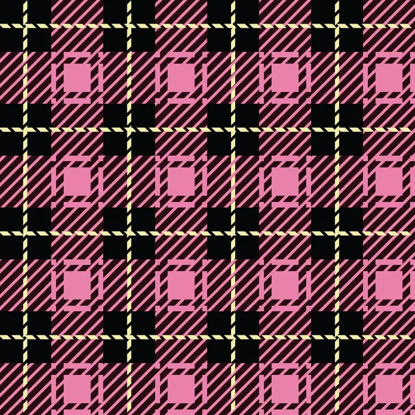 Pink Plaid — Stock Vector