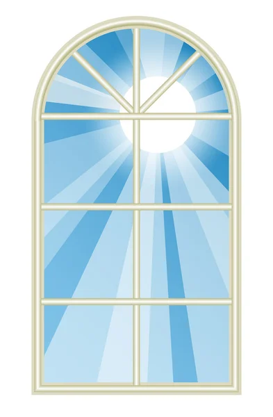 Sonniges Fenster — Stockvektor