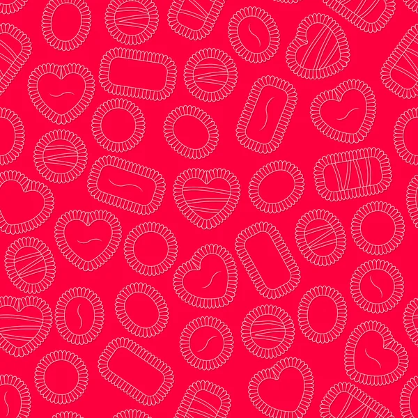 Valentinstag Schokolade Hintergrund — Stockvektor