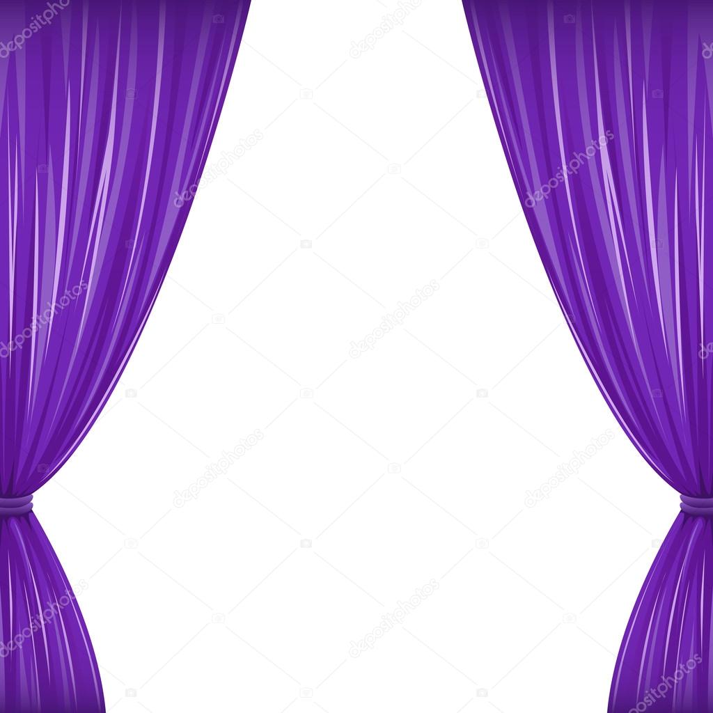 Purple Curtains Stock Vector Purple Curtains Stock Vector