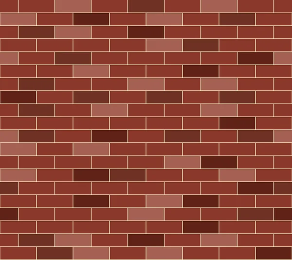 Textura simples tijolo vermelho — Vetor de Stock