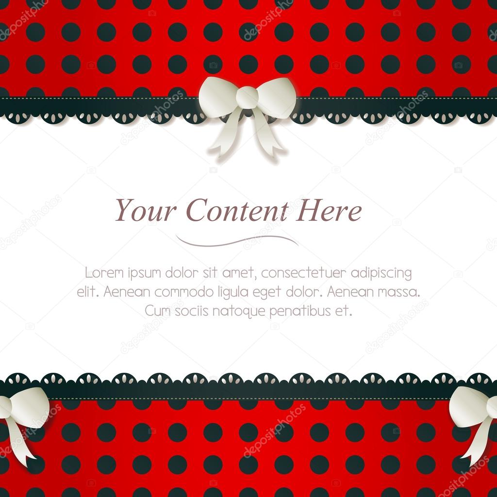 Polka Dot Border Clip Art Seamless Red Polka Dot Border Stock
