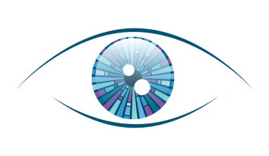 Abstract Blue Eye clipart