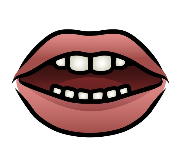 Labios seductores — Vector de stock