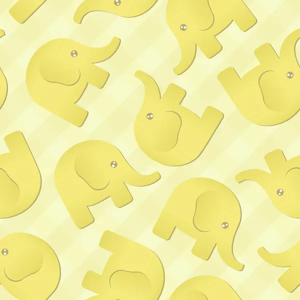 Fundo de elefante amarelo — Vetor de Stock