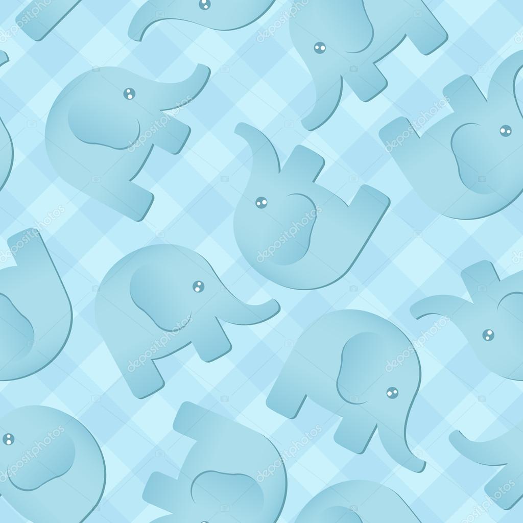 Blue Elephant Background Stock Vector Image by ©AvelKrieg #43008831