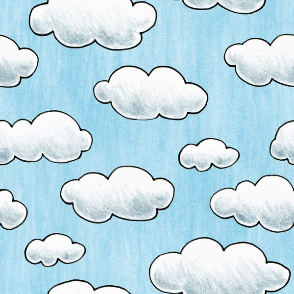 Wolkenpatroon — Stockfoto