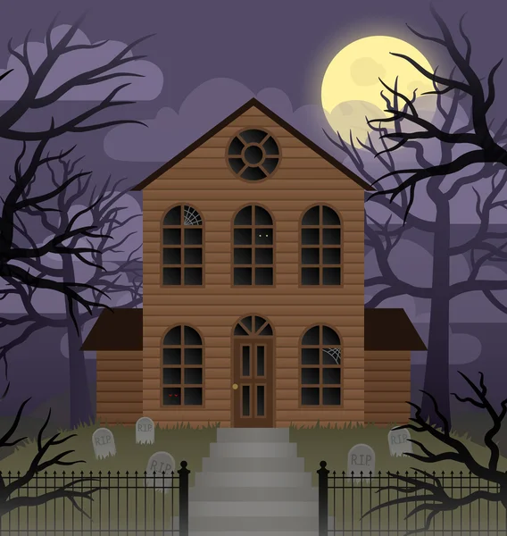 Maison hantée — Image vectorielle