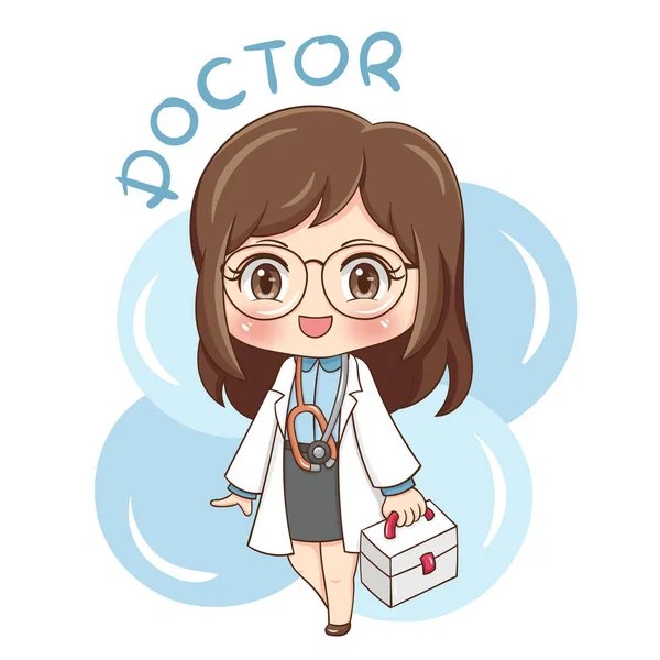 como desenhar uma médica , kawaii fácil 