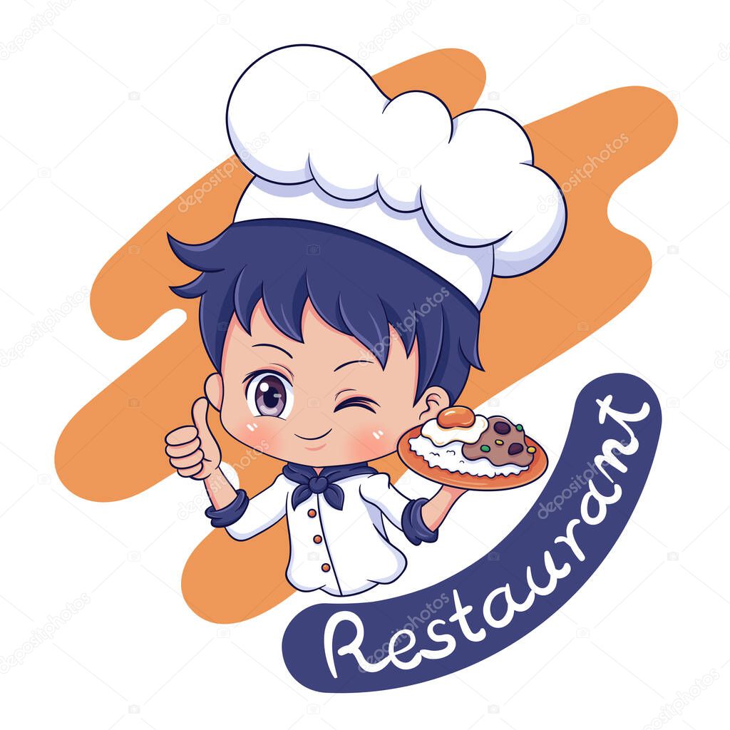 Illustration of cartoon cute character