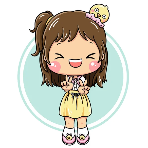 Çizgi film karakteri güzel kızı canlandırıyor.