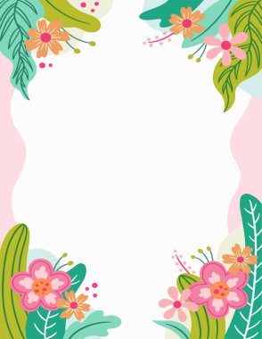 Illustration of cute flower background