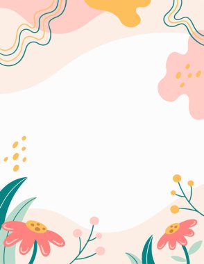 Illustration of cute flower background