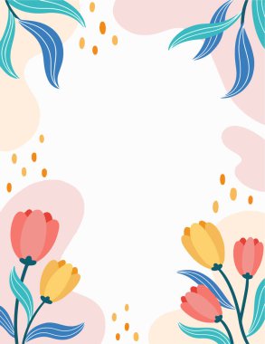 Illustration of cute flower background