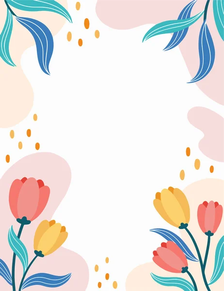 Εικονογράφηση Του Χαριτωμένο Φόντο Λουλούδι — Διανυσματικό Αρχείο