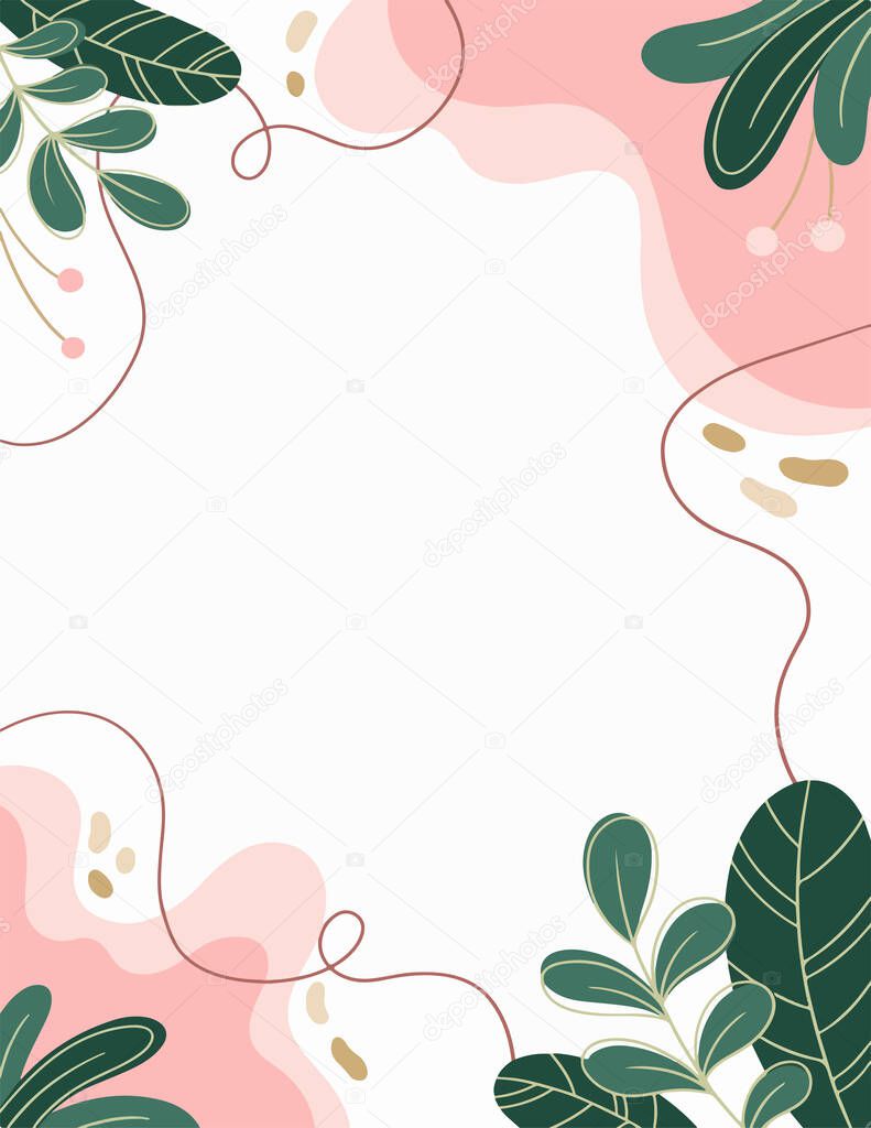 Illustration of cute flower background