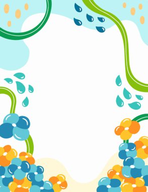 Şirin çiçek arkaplanının tasviri