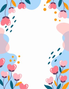 Şirin çiçek arkaplanının tasviri