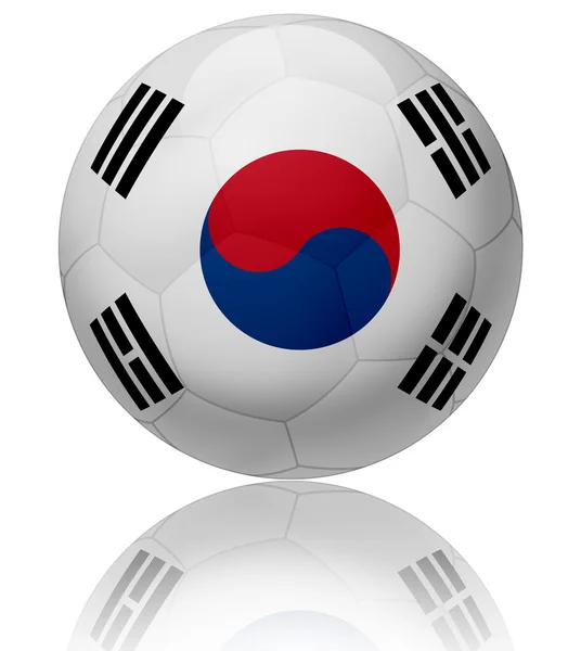 Güney Kore bayrağı topu — Stok fotoğraf