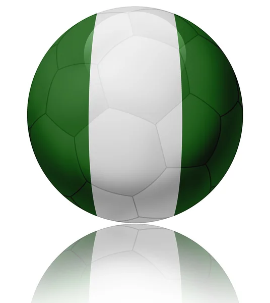 Nigeria flag ball — Stock Photo, Image