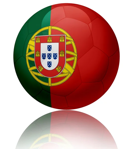 ポルトガル旗ボール — ストック写真