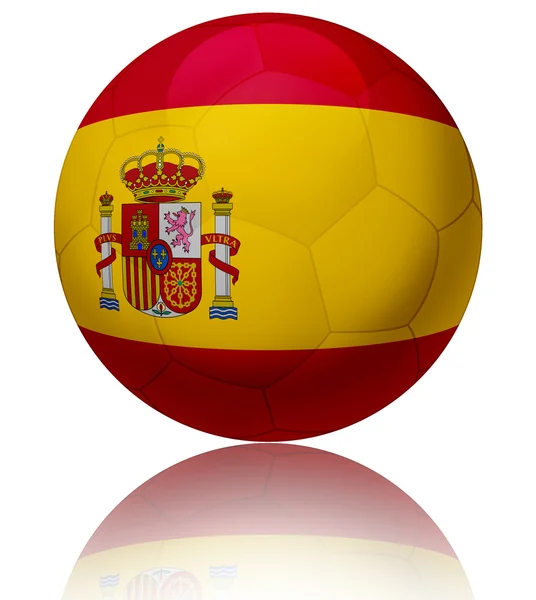 Espanha bandeira bola — Fotografia de Stock