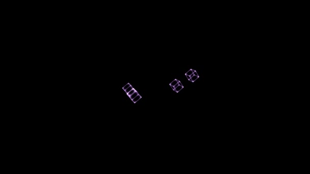 Клонирование кубов — стоковое видео