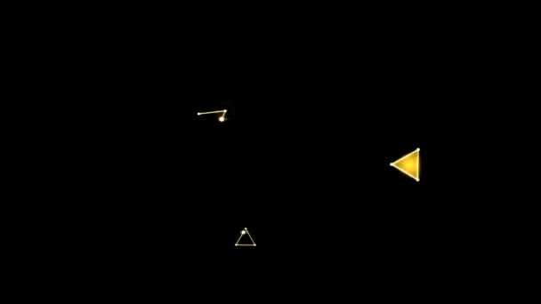 Bunte Dreiecke — Stockvideo