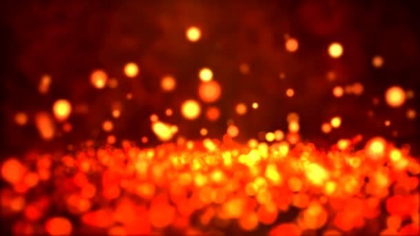 Particle Background - Loop Fiery — Stock Video