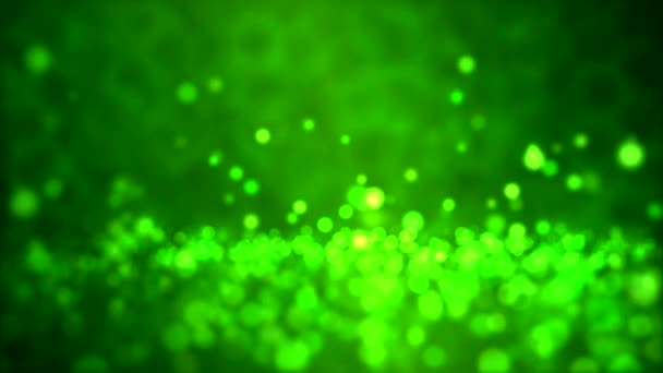 Partikel bakgrund - loop green — Stockvideo
