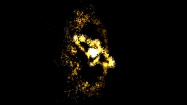 Abstract Rotating Rings - Loop Yellow
