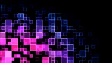 soyut kareler arka plan animasyon - loop pembe, mavi