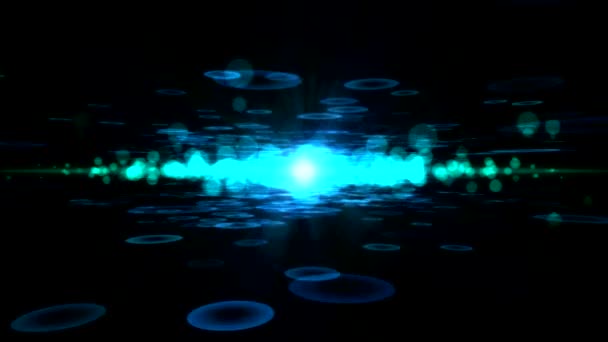 Animation abstraite de la lumière particulaire - Boucle — Video