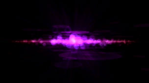 Streszczenie cząstek światła animacji - pętla — Wideo stockowe