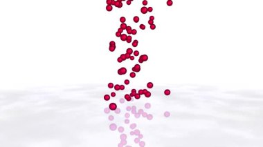 renkli düşen topları - kırmızı