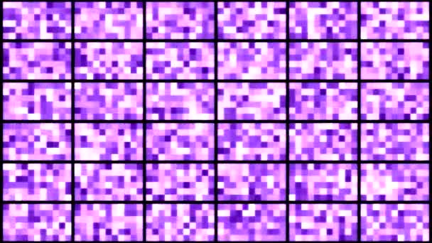 Ściana światła pikseli - pętla — Wideo stockowe