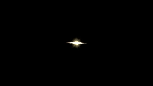Animation abstraite de la lumière particulaire 