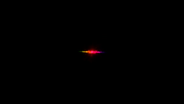 Animation abstraite de la lumière particulaire 