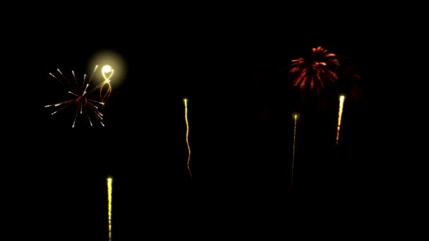 Feux d'artifice colorés 