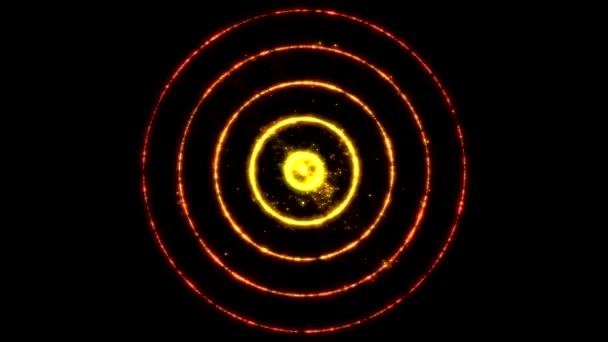 Animation abstraite de cercle coloré - Boucle d'or 