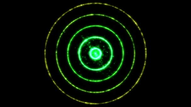 Αφηρημένη κύκλο πολύχρωμο κινούμενα σχέδια - βρόχος "ουράνιο τόξο" — Αρχείο Βίντεο