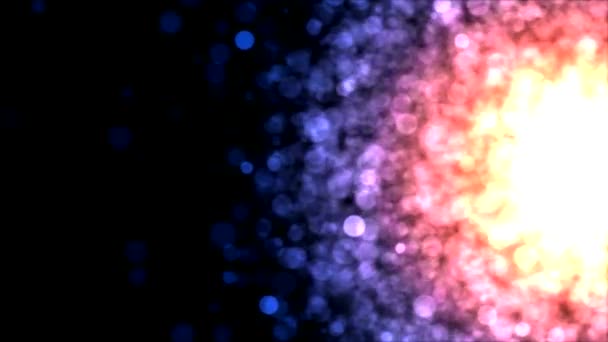 多彩的粒子背景-循环 — 图库视频影像
