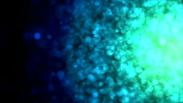 Bunte Partikelhintergrund - Schleife blau — Stockvideo