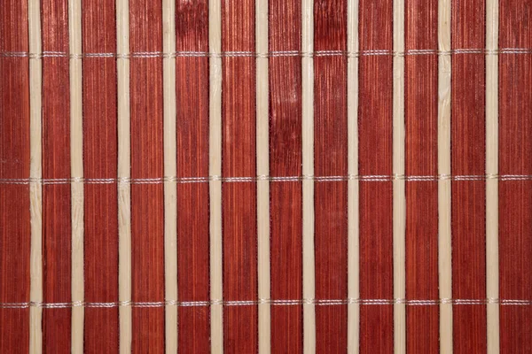 Texturizado Listrado Saturado Vermelho Escuro Bege Capa Bambu — Fotografia de Stock