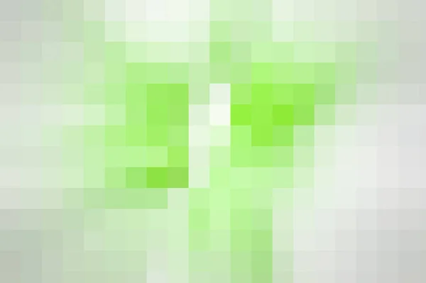 幾何学的な明るい緑、白、グレーのピクセル — ストック写真