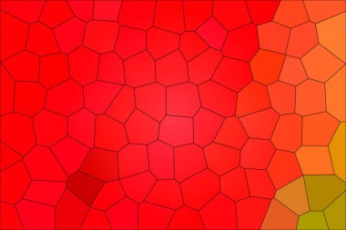 Parlak kırmızı, turuncu ve yeşil vitray pencere dokusu