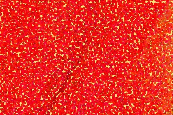 Małe Czerwone Kropki Jasnożółtym Tle — Zdjęcie stockowe