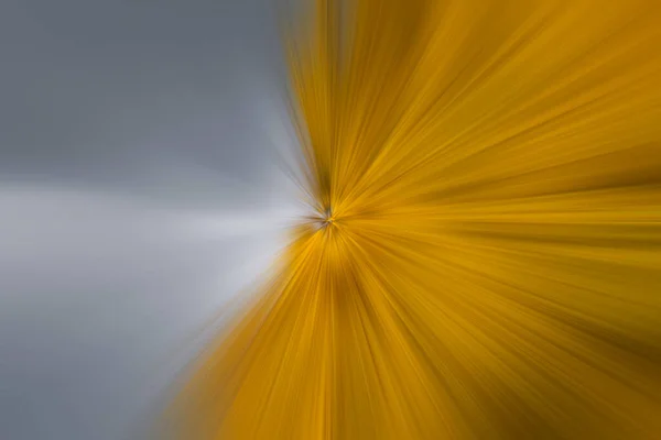 Koyu Sarı Çizgisel Işınlar Gri Bulanıklığa Dönüşüyor — Stok fotoğraf